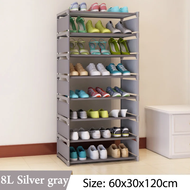 Simple Multi Layer Shoe rack Nonwovens Easy Assemble Storage Shelf Shoe cabinet fashion bookshelf Living Room Furniture