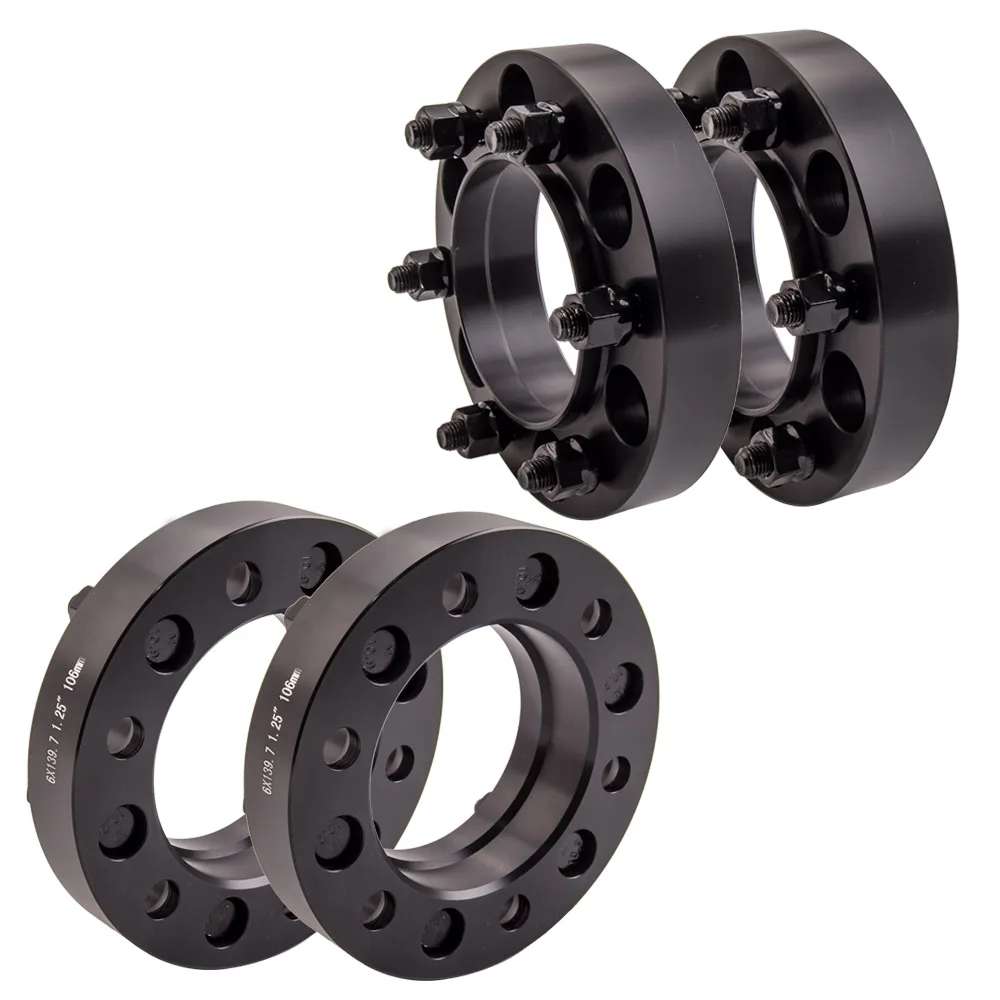 

(4) 32MM 6 STUD 6x139.7mm WHEEL SPACERS Adapter For Toyota 4-Runner 96-15 106MM Fit Tacoma (6 Lug Only) 2001-2015