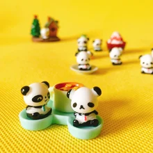 1Pcs/cute panda/miniatures/lovely cute figurine/fairy garden gnome/moss terrarium decor/crafts/bonsai/ DIY/m010
