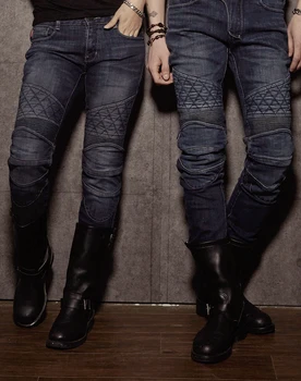 

2019 NEW Motorcycle riding anti-fall jeans High elasticity and high protection Men's motorcycle casual pants LOONG BIKER 114-9