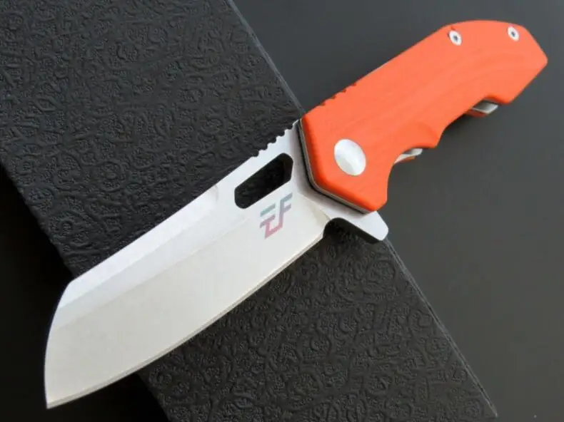 orange EF52 D2 лезвие G10 ручка тактический Охота Отдых на природе, для повседневного использования, походный складной нож многофункциональный инструмент карманный нож выживания Ножи Рождественский подарок для мужчины - Цвет: orange