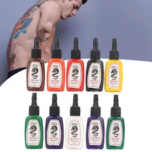 10 Цвета полу-Перманентная Татуировка набор чернил долговечностью подводка для глаз Татуировка бровей и губ пигментные чернила b