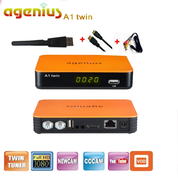 Brazil 2 PCS/Lot digital receiver Agenius A1 twin DVB-S2+IKS+SKS+CS +VOD+VOD +H.265(HEVC)+USB WIFI +IPTV for Latin America Brazil 2 PCS/Lot digital receiver Agenius A1 twin DVB-S2+IKS+SKS+CS +VOD+VOD +H.265(HEVC)+USB WIFI +IPTV for Latin America