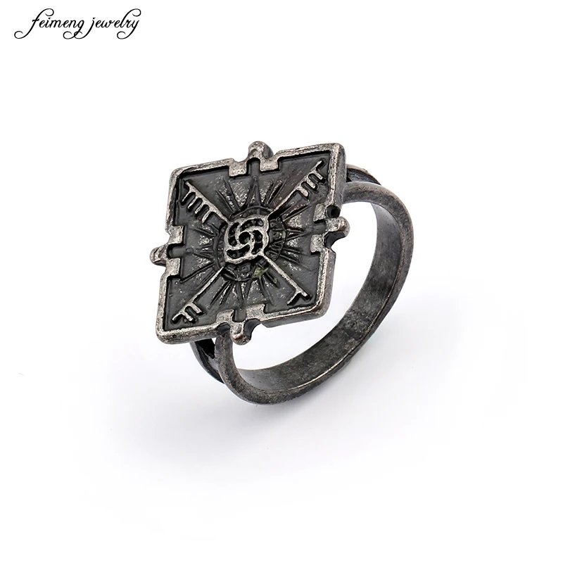 

New arrival Hot Game Dishonored 2 Emily Ring Emily Logo Cosplay Rings for women man Charm Party Costume Souvenirs US Size 6-10