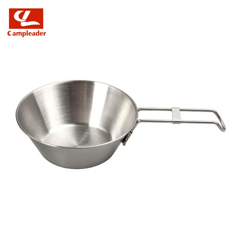 

Stainless Steel Portable Bowl for Outdoor Picnic Camping Tools Portable Folding Bowl Ultra Light Rice Bowl CL080