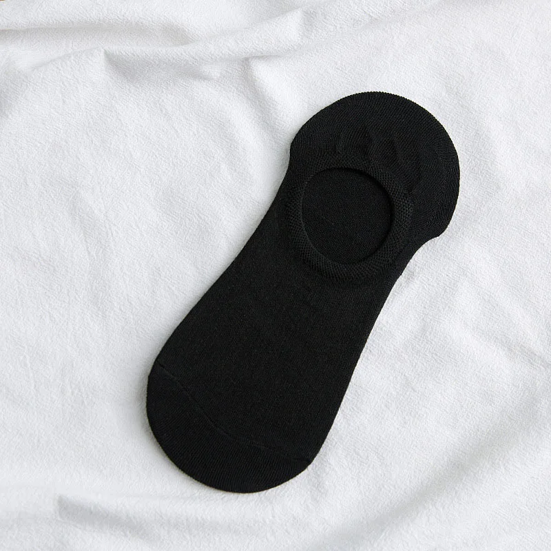 Простые однотонные летние носки для влюбленных носки-башмачки в консервативном стиле дышащие полосатые милые короткие Винтажные эластичные мягкие модные носки унисекс - Цвет: blackWomen