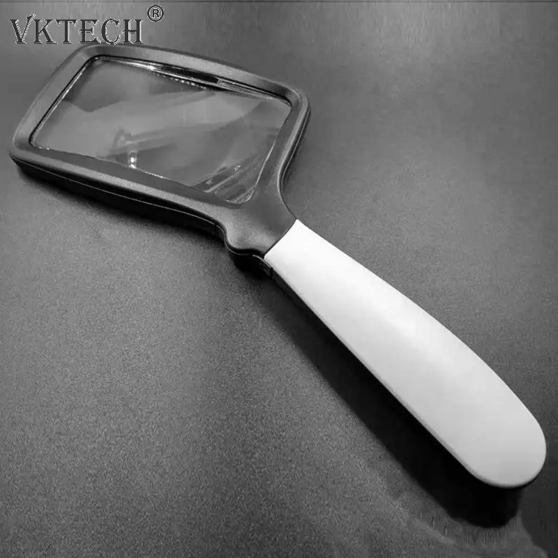 Ручная Лупа 2X складной лупа увеличительное стекло для микроскопа со светодиодный подсветкой Лупа для ювелирных изделий газета книга чтения