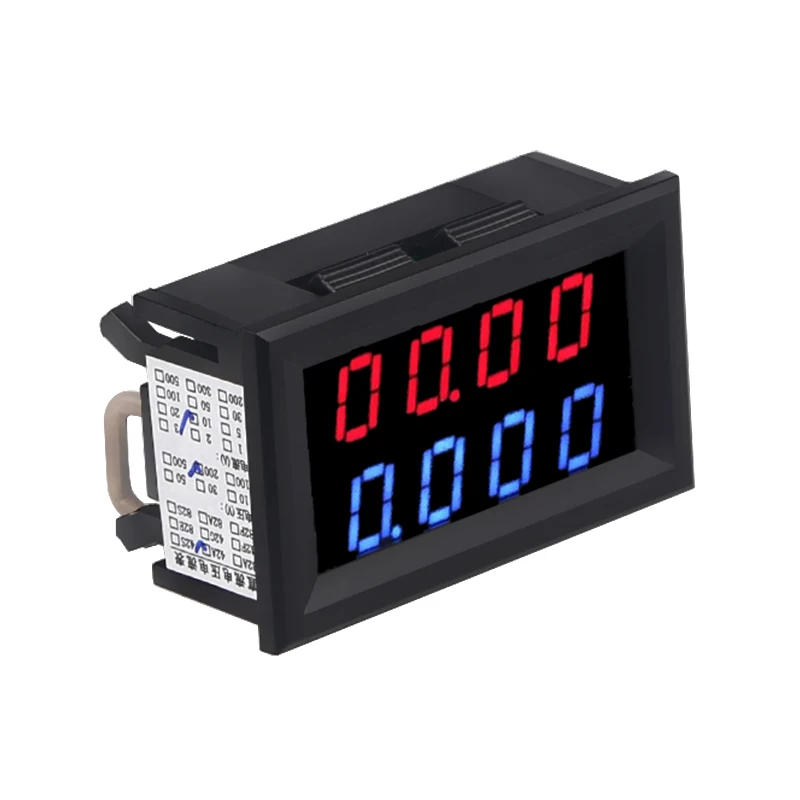 LEDSMITH  DC 0-200V 10A Digital Voltmeter Ammeter Blue + Red LED Dual Display Amp Volt Meter Car Voltage Current Monitor