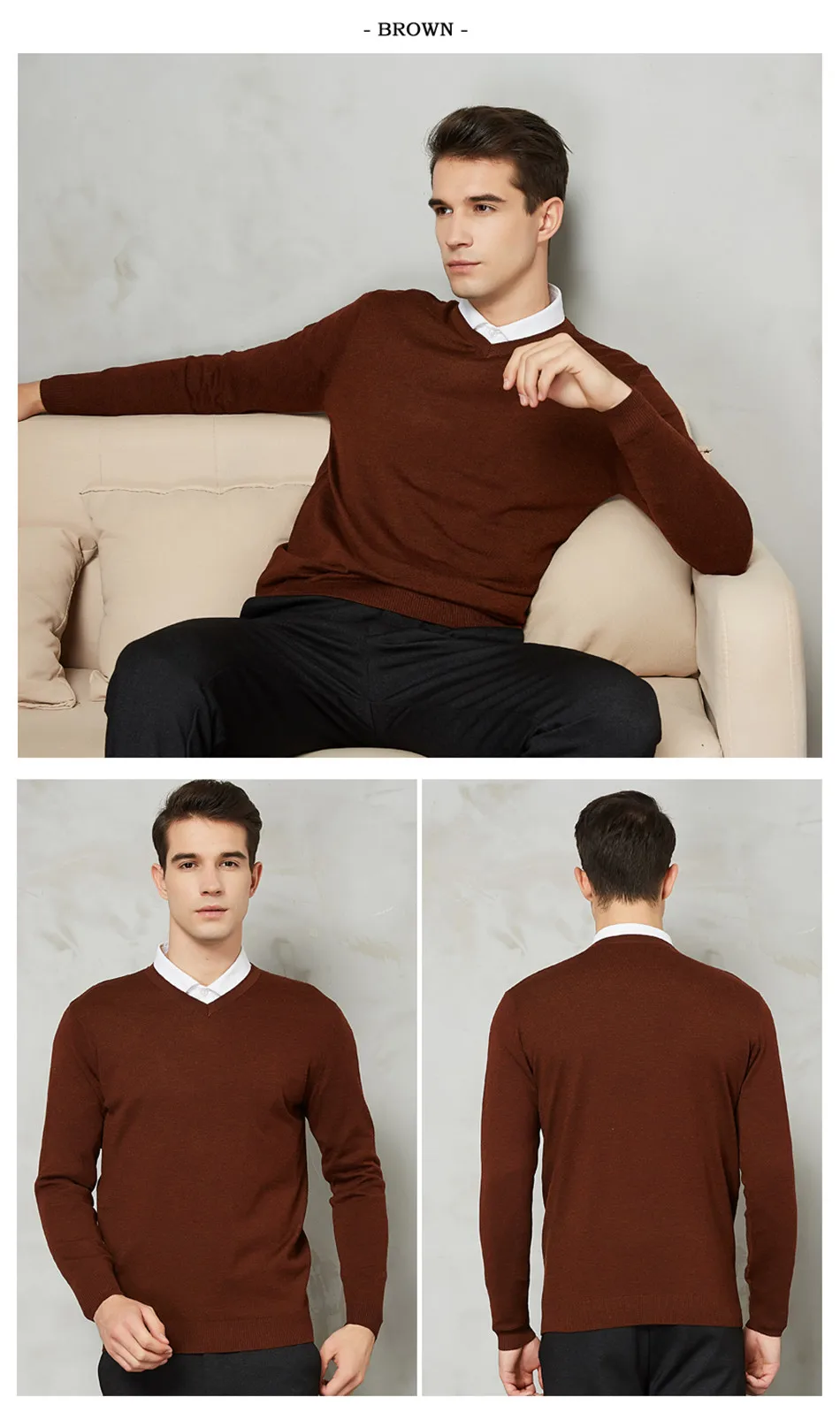14Colors MuLS 2019 Spring Cashmere Wool Sweaters Men Pullover Women Thin Knit Autumn V-Neck Male Sweater Jumpers Female knitwear 13