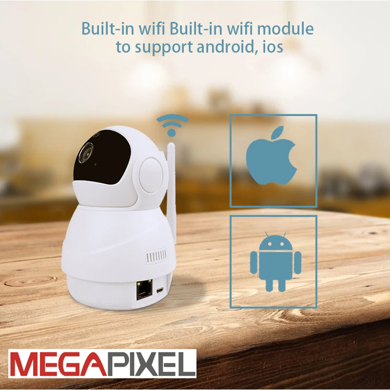 

Megapixel CCTV video surveillance security hd 1080p wifi wireless PT home protection camera baby monitor cam 128G two-way voice