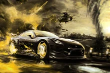 Awesome super racing sports Car in KB820 living room home wall modern art decor wood frame fabric posters prints