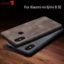 X-Level из искусственной кожи чехол для Xiaomi mi 8 lite mi 8 чехол s Soft Touch Ультра Тонкий Бизнес задняя крышка Coque для Xiaomi mi 8 SE