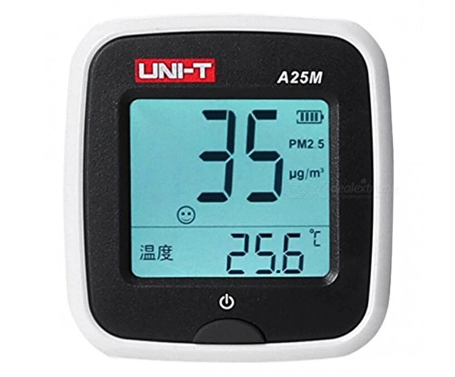 

UNI-T A25M PM2.5 Testers Air Quality Measurement 0~500ug/Cubic meters Auto Range Overload Indication
