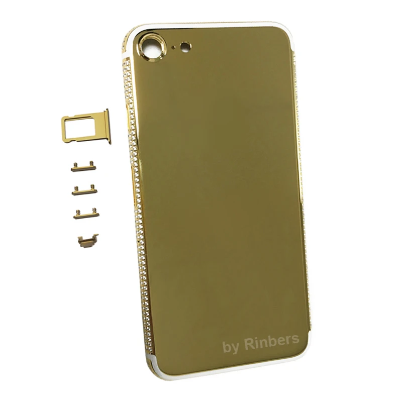 For font b iPhone b font 7 24K 24KT 24CT GOLD ROSE GOLD PLATINUM Full Diamond