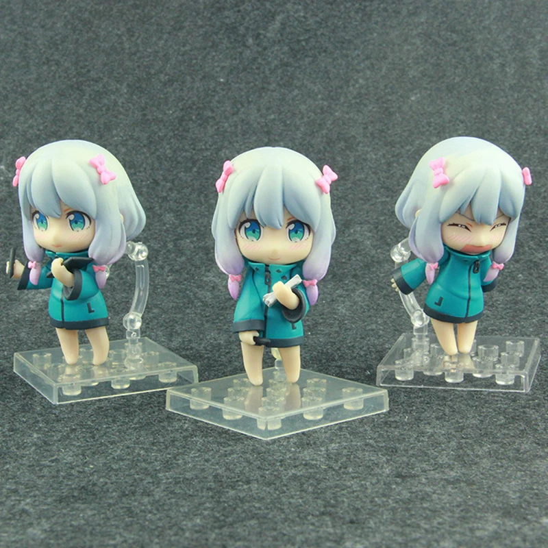 

Eromanga-Sensei Figure Izumi Sagiri Action Figure Q Version Nendoroid Doll Gift Toy 3pce/set 8.5cm