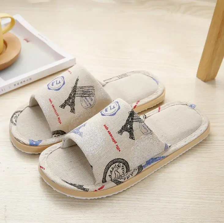 

2019 Men Slippers #TX591 Slides Bottom Indoor Plush Flat Men Slippers Gray Brown Cotton Slippers