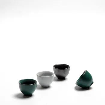 

Japanese style Ceramic Big Size tea cup porcelain Kungfu tea set Handmade Small tea bowl for Ceremony home decration