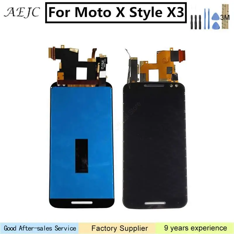 

For Motorola Moto X style X3 XT1575 XT1572 XT1570 LCD Display Touch Screen Digitizer Assembly 5.7" For Motorola X style LCD
