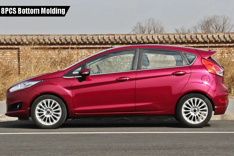 Комплект оконные стойки подоконник формовочная отделка точно подходит для Ford Fiesta хэтчбек - Цвет: 8 pcs