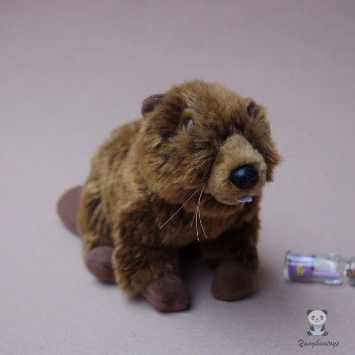 Cute Stuffed Animal Toy Doll Simulation Beaver Children Toys Gifts Educational Good Quality
