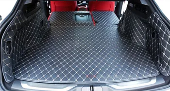 

car-styling For Maserati Levante 2016 2017 Leather Car Rear Boot Pad Trunk Mats Carpet 1pcs