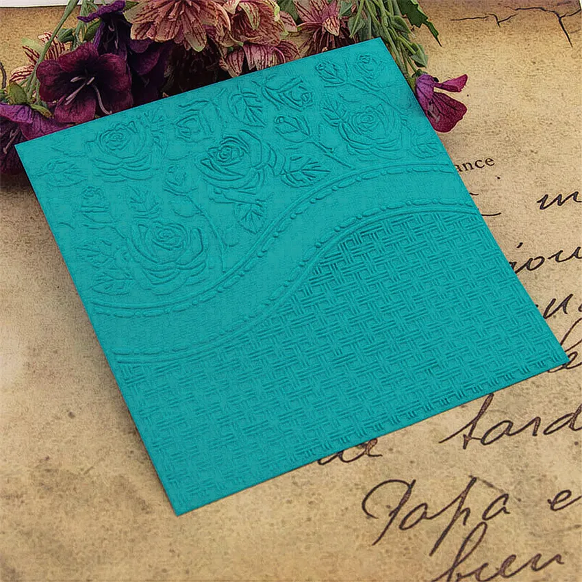 

HOT plastic flower cross stitch template craft card making paper card album wedding decoration Embossing folders