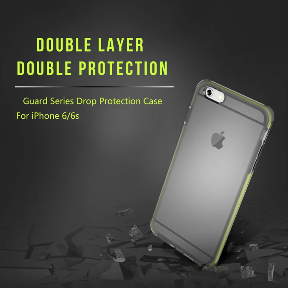 imágenes para Para Apple iPhone 6 6 s 4.7 Caso Original Roca Alta Calidad antidetonante TPE + TPU Contraportadas para iPhone6S Caja Del Teléfono Móvil imágenes para Para Apple iPhone 6 6 s 4.7 Caso Original Roca Alta Calidad antidetonante TPE + TPU Contraportadas para iPhone6S Caja Del Teléfono Móvil