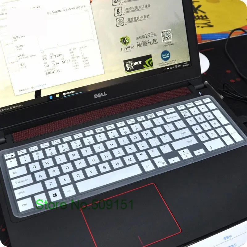 Чехол для клавиатуры ноутбука 15 17 дюймов Dell Inspiron Ins 3000 5000 15CR 5547 15MR 3542 15C 7559 5547|keyboard