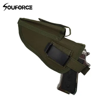 

3 Colors EDC Right Left Interchangeable Tactical Pistol Hand Gun Holster Molle Pistol Holster Magazine Slot Holder Hunting