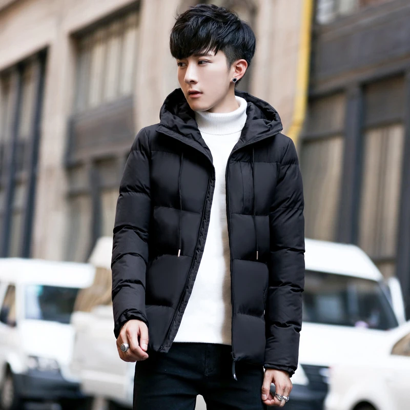 Winter Jacket Men Warm Padded Hooded Overcoat Fashion Casual Brand Down Parka Male Jacket And Coat 5