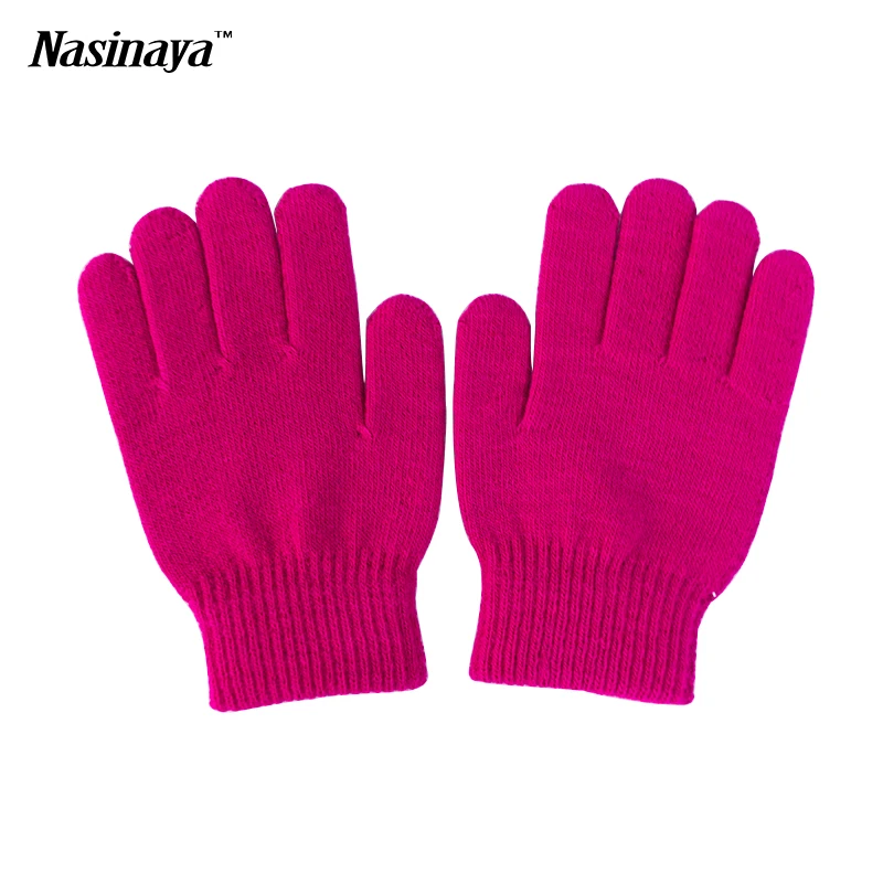 10 Solid Colors Magic Children Wrist font b Gloves b font Figure Skating Ice Training font