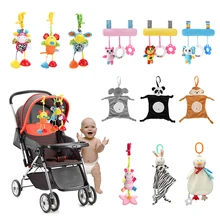 Детские погремушки колокольчик игрушки мобильный мягкий мультфильм плюшевые животные клип погремушки в кроватку кровать коляска подвесные Куклы Игрушки для новорожденных