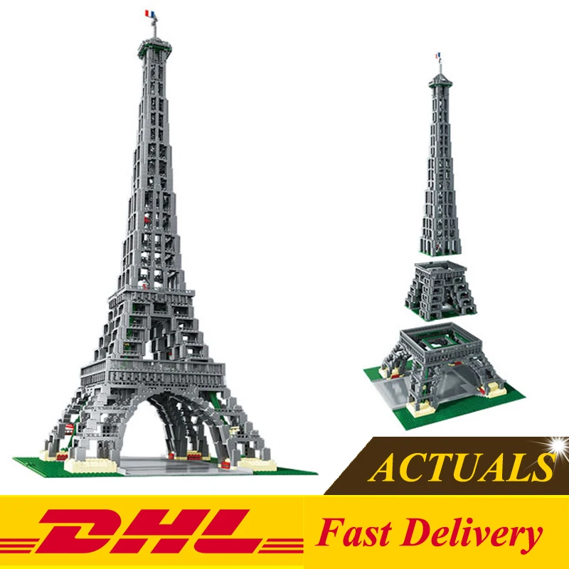 

DHL Free 2018 LEPIN 17002 3478pcs The Eiffel Tower Model Building Kits Set Brick Toys Model Gifts Clone 10181 In Stock