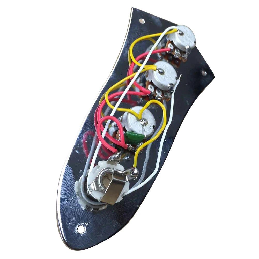 5 PCS of (1 Piece 3 Bands Active Passive Preamp Jazz Bass Control Plate