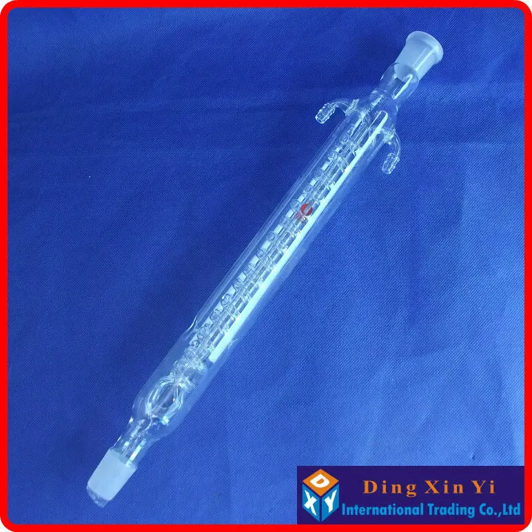 300mm 24/29 reflux condenser,Condenser reflux with coiled inner tube standard ground mouth,Coil