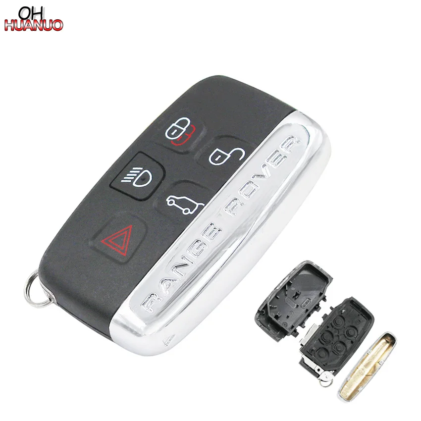 

4+1 Buttons Remote Key Shell Case Fob 5 Button for Land Rover Range Rover Sport LR4 With Words