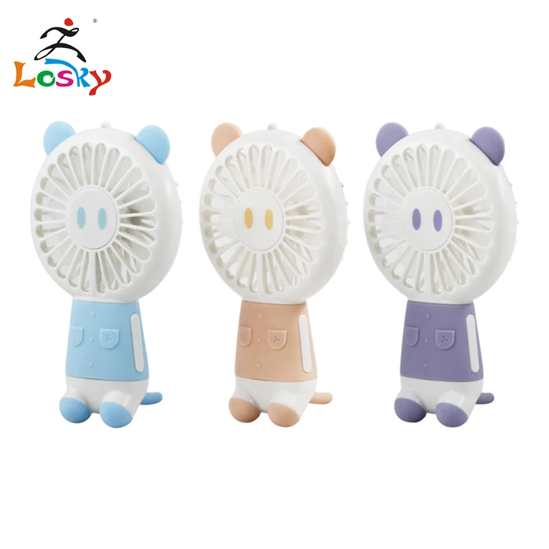 

Cute rechargeable children's toy electric portable portable fan small handheld portable mini