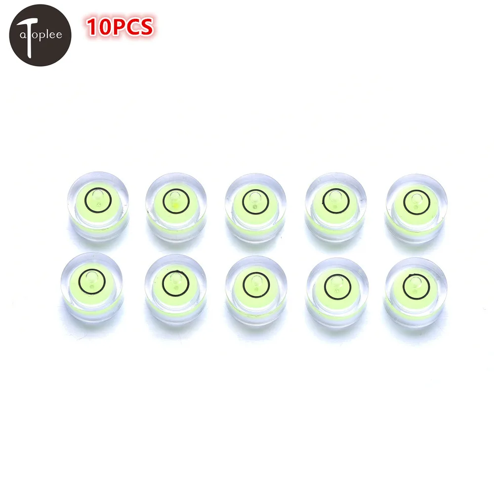 Wholesale 10PCS 14*8mm Stick-on Disc Mini Round Bubble Level Measuring Instruments Spirit Level Bubble Circle Spirit Level Tool