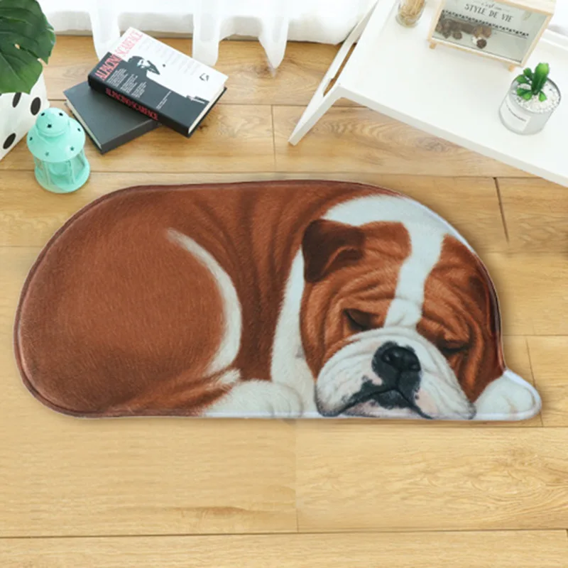 LYN&GY, мультяшный 3D коврик в форме собаки, коврик для прихожей, коврик для ванной комнаты, 40x87 см, 50x109 см, 20 цветов