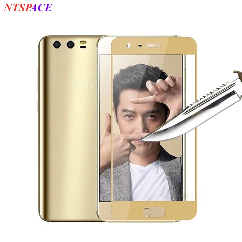 

NTSPACE Tempered Glass Screen Protector Full Cover Blue Protective Film For Huawei honor9 Phone Tempered Glass Protector film
