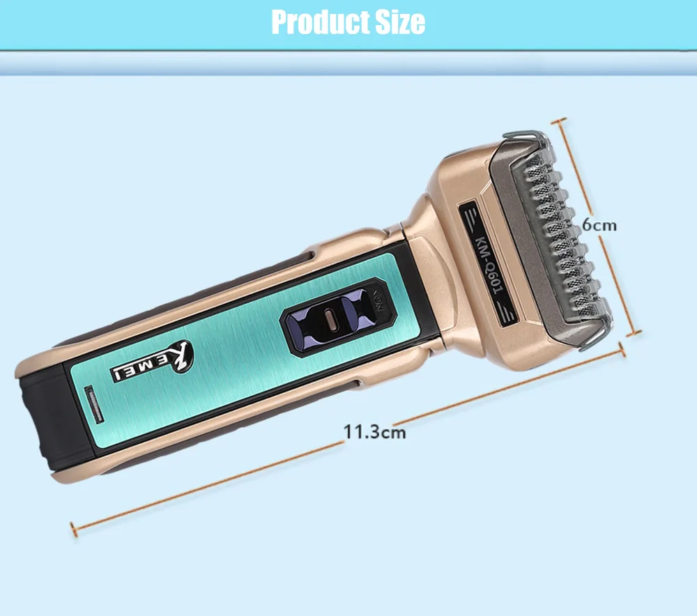KM - Q601 Reciprocating Electric Shaver Travel Use Safe Razor for Men