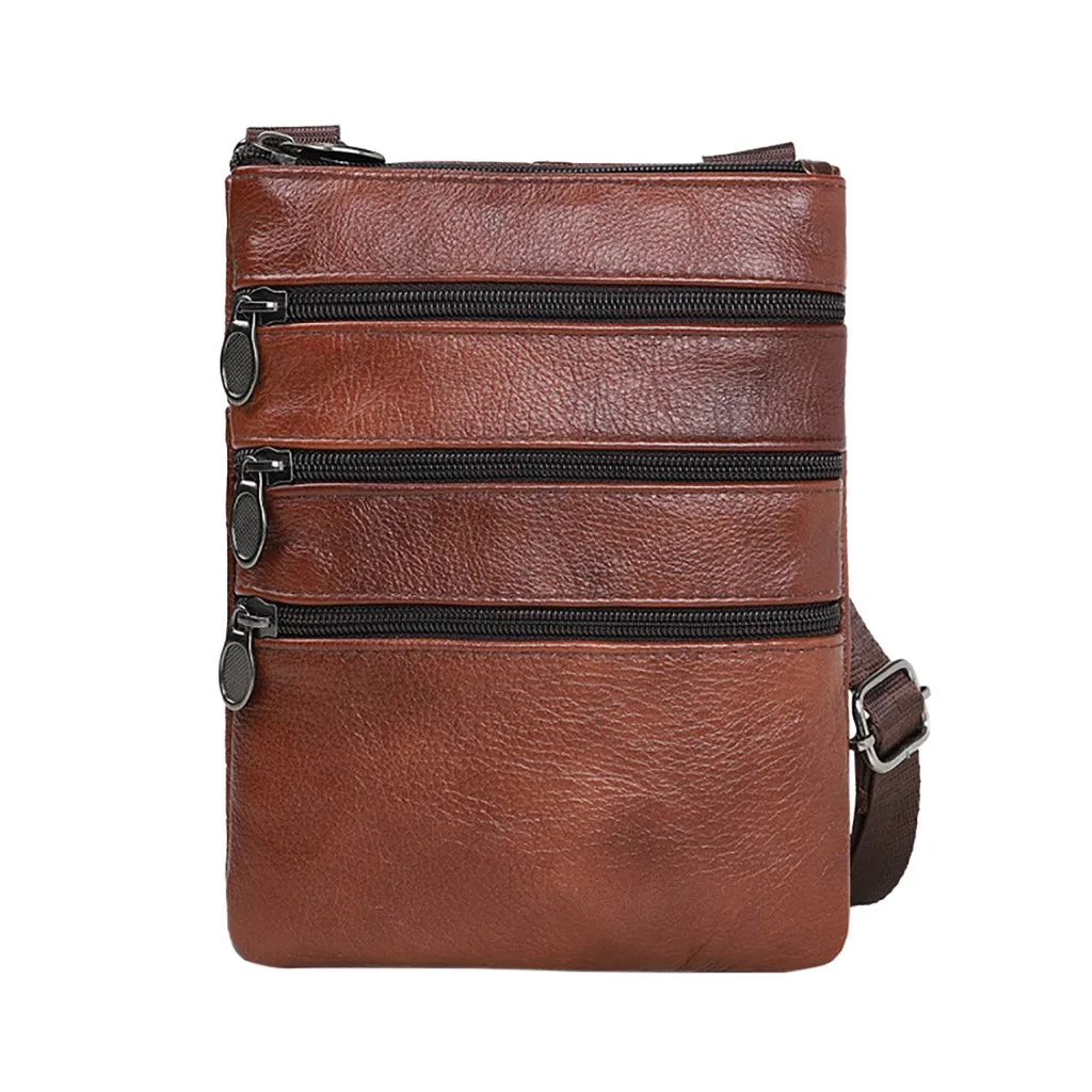 

OCARDIAN Handbags Men's Bag Male Leather Messenger New Fashion Vintage Shoulder Casual Shoulder Messenger Bag Large Capacity