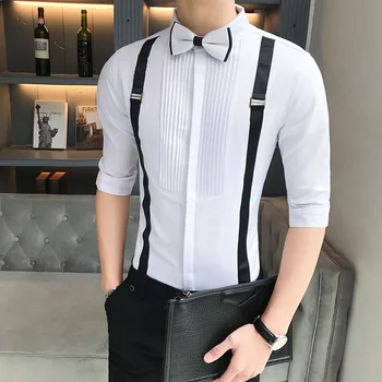 

2019 Summer New Men Party Shirt Unique Design Comfortable Breathable Business Casual Shirts Men Short Sleeve Tops