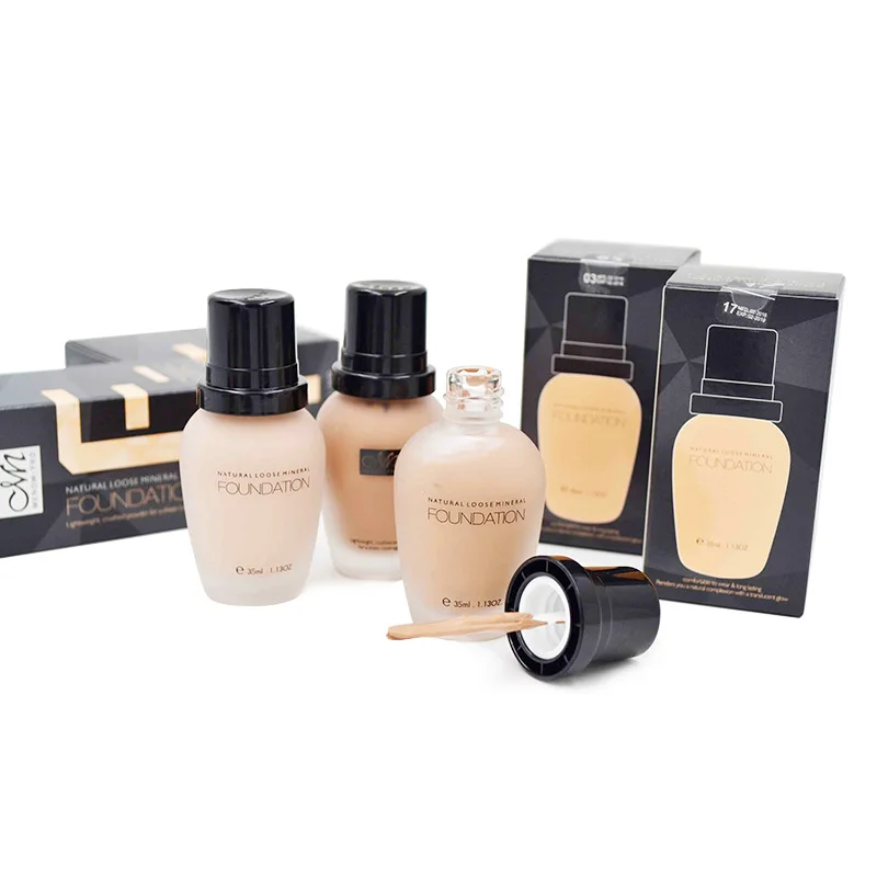 

MENOW New Waterproof Liquid Foundation for Women Makeup Foundation Women Transparent Tube Bright Black Lid Liquid Foundation