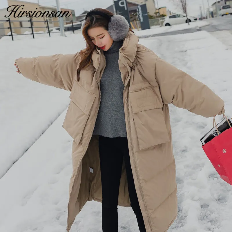 Hirsionsan 2018 Winter Coat Women Thicken Warm Extra Long Winter Jacket ...