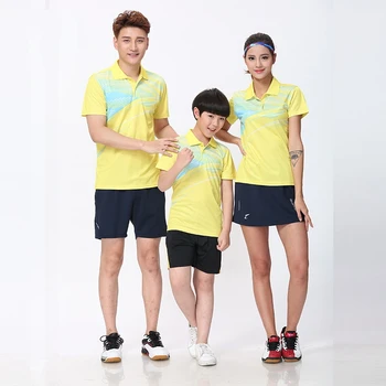 

New badminton Shirts Clothes,lovers family members team events competition table tennis Jersey clothes,ping pang t-shirt TP89