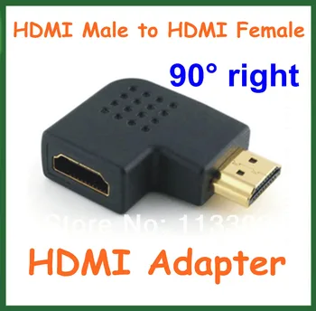 

2pcs HDMI Adapter HDMI Male to HDMI Female 90 Degree Angle Right Converter Connector for Cable HD TV DVD HDMI Extender