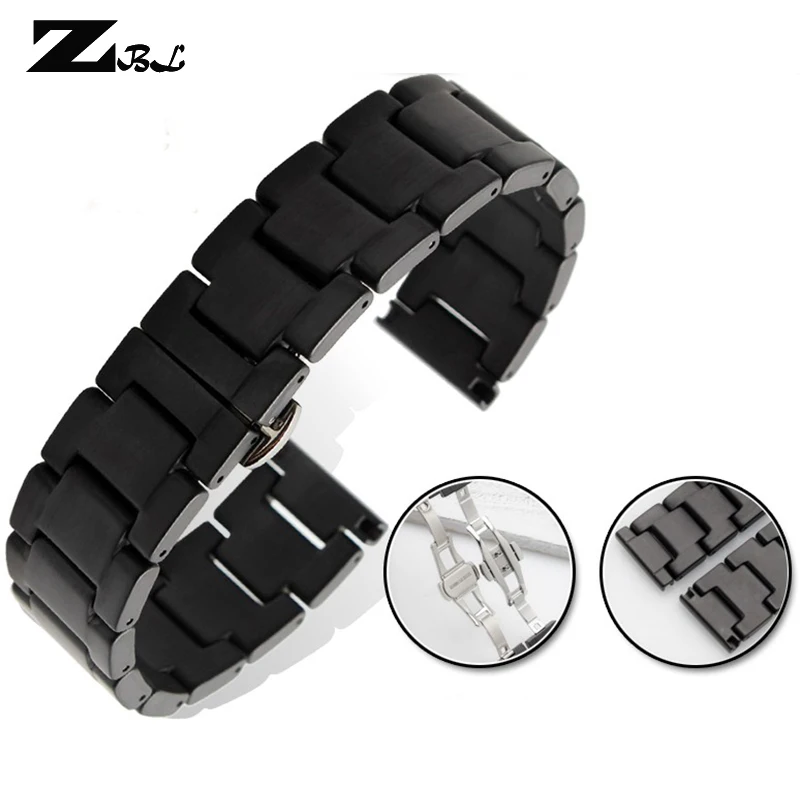 100 Ceramic watchband 16 18 20 22mm watch band matte Ceramic