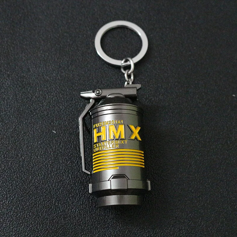 

Eva2king Playerunknown's Battlegrounds Tear Gas Bomb Toy Key Chain PUBG Toy Keychain PUBG Game Equipment
