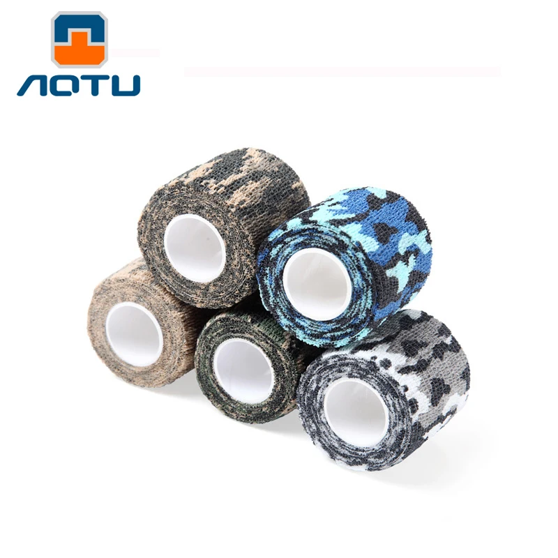 Self Adherent Wrap Bandage Tape hook & loop style Elastic Sports